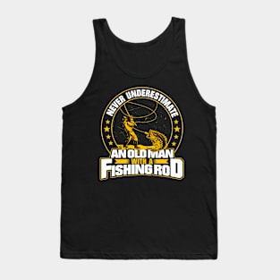 Men's Funny Fishing Tank Top